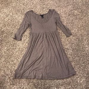 H&M black and white striped scoop neck tunic